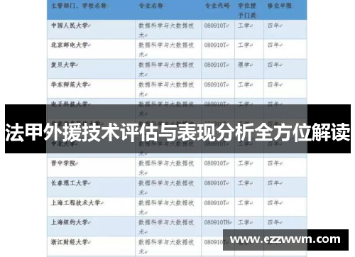 法甲外援技术评估与表现分析全方位解读